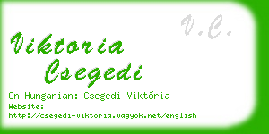 viktoria csegedi business card